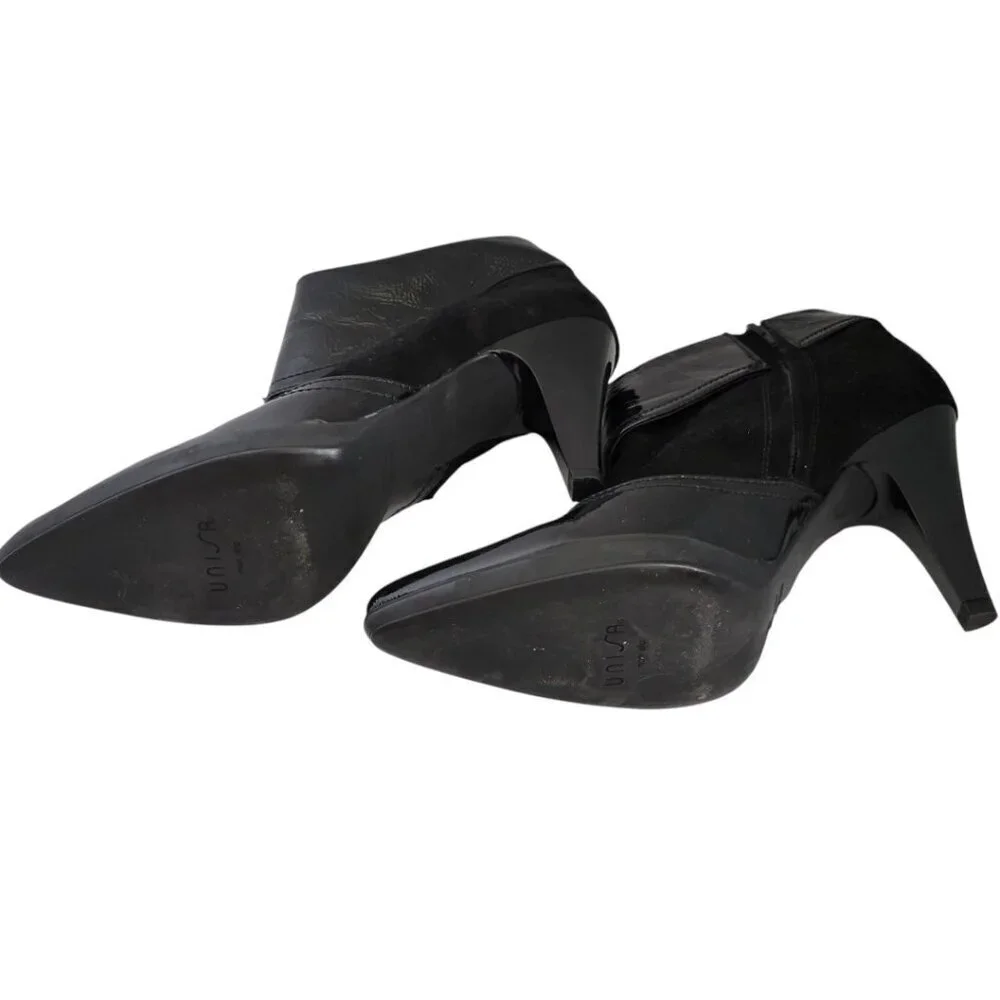 Sexy Women's Little Black Bootie Boots Unisa Europa‎ Shoes 39 8.5